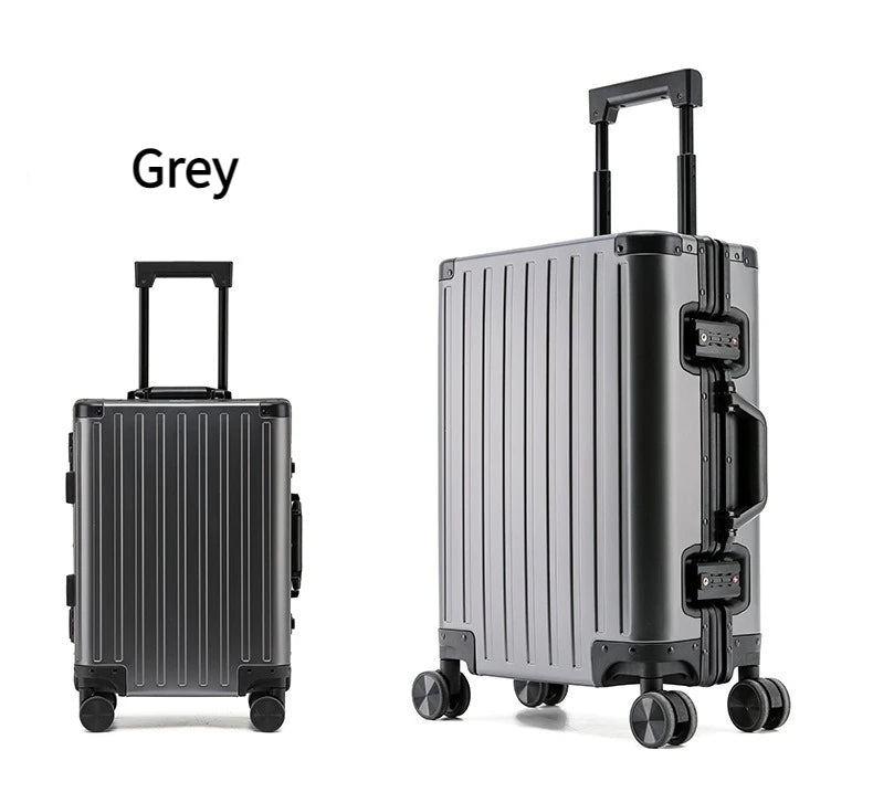 Large Capacity Durable Luggage | Aluminum, Carry-On, Boarding, Travel