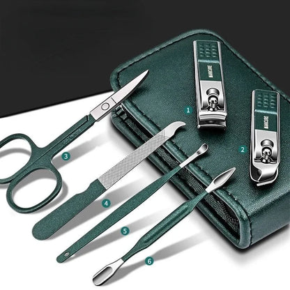 6pcs High Quality Nail File, Nail Scissors Clipper Manicure Pedicure Kit - Convenient and Sturdy for Travelling