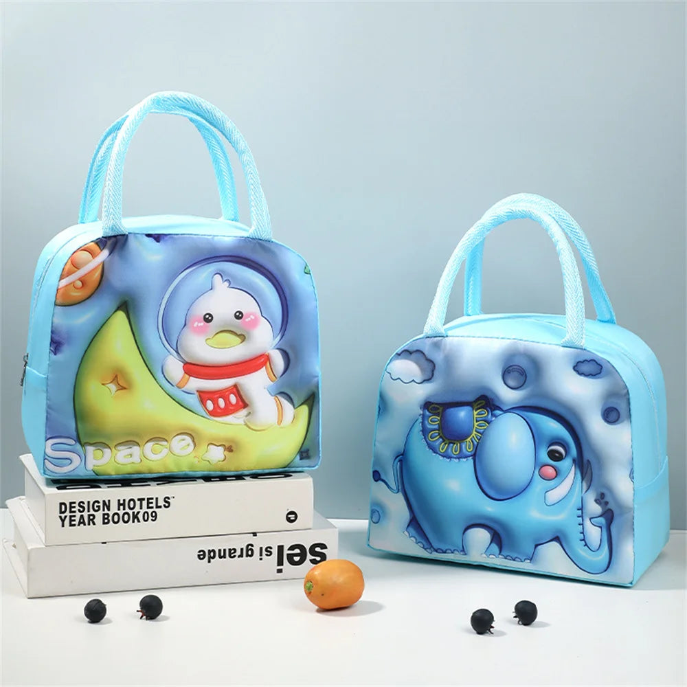 Cartoon Bento Bag – 3D Three-Dimensional Pattern Lunch Box