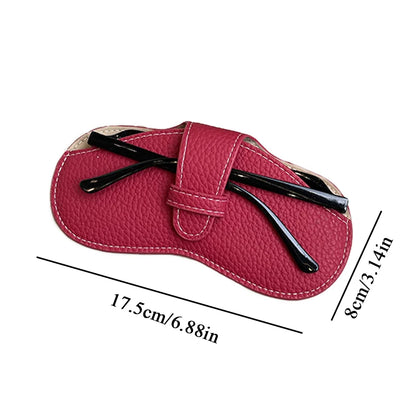 Fashionable Leather Soft Glasses Case for Women