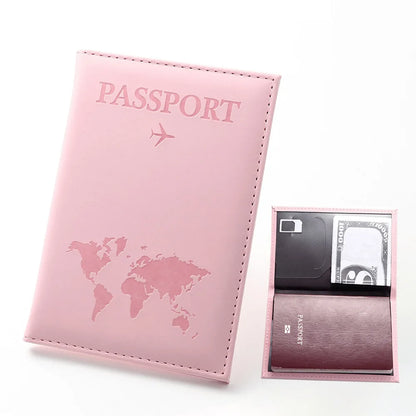 Women Men RFID Vintage Business Passport Covers Holder