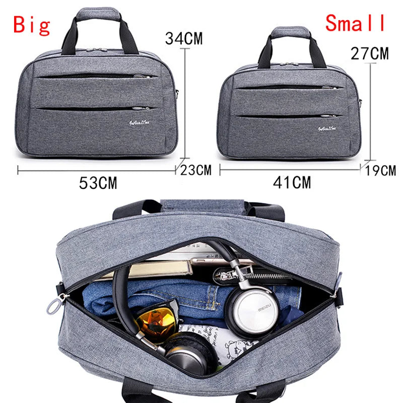 Men's Business Travel Bag | Large Capacity Women's Duffle Bag with Shoulder Strap