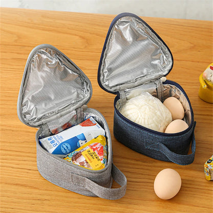 Mini Triangular Insulation Bag | Aluminum Foil Thermal Cooler Lunch Tote