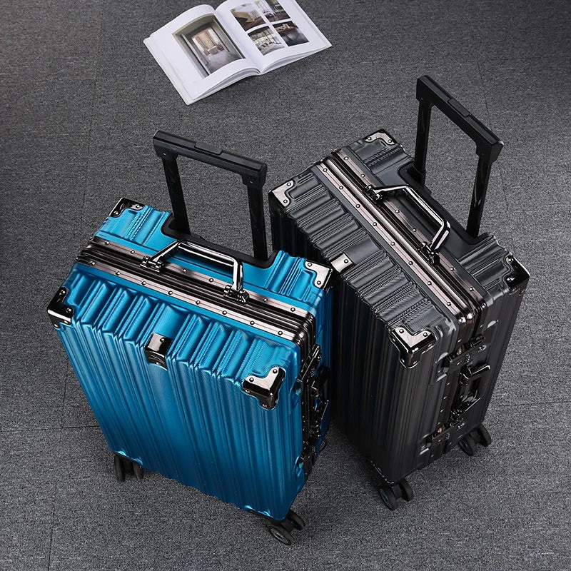 Trolley Luggage with Aluminum Frame – Stylish and Durable Travel Suitcases on Wheels