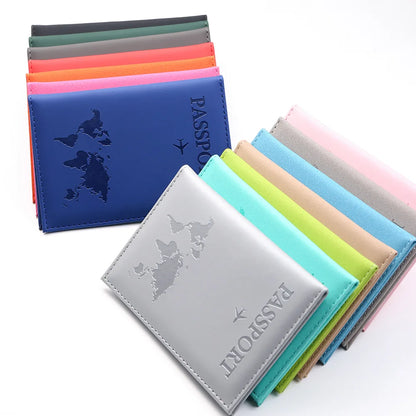 Women Men RFID Vintage Business Passport Covers Holder