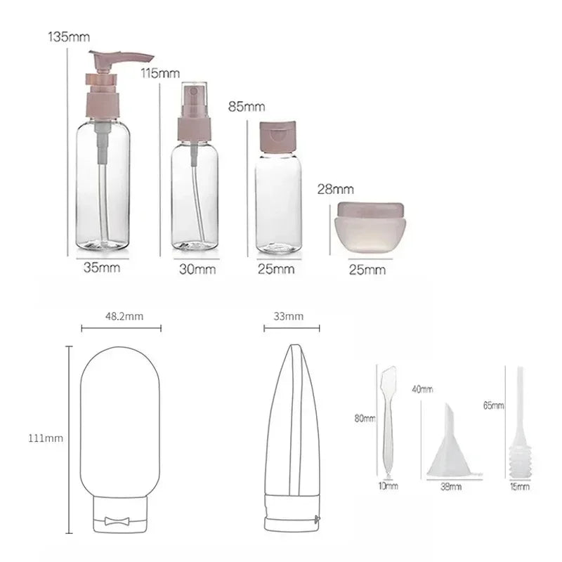 Travel Refillable Bottle Set