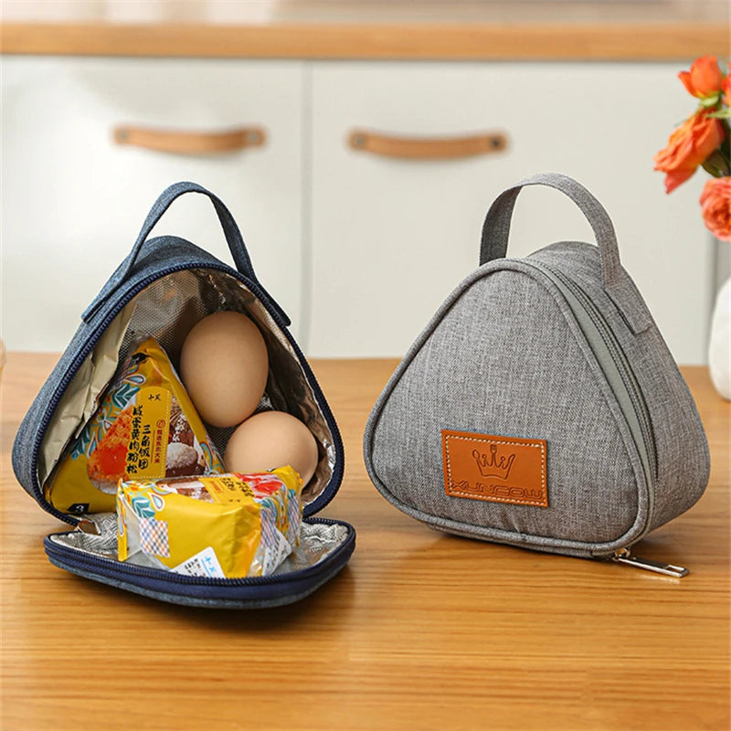 Mini Triangular Insulation Bag | Aluminum Foil Thermal Cooler Lunch Tote