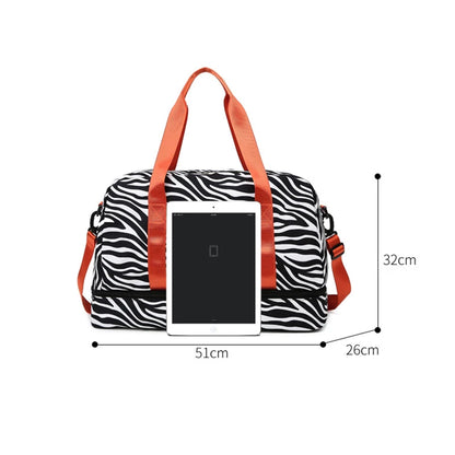 Travel Bag – Women's Handbag Leopard Zebra Print Waterproof Large Size