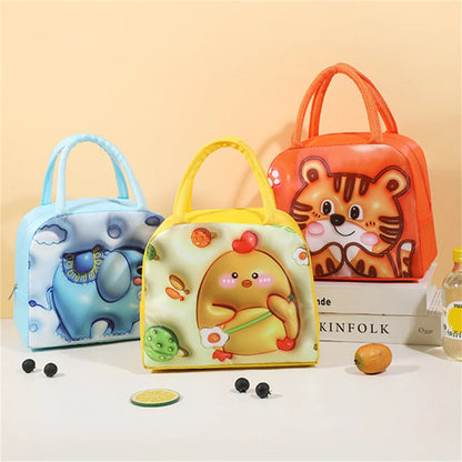 Cartoon Bento Bag – 3D Three-Dimensional Pattern Lunch Box