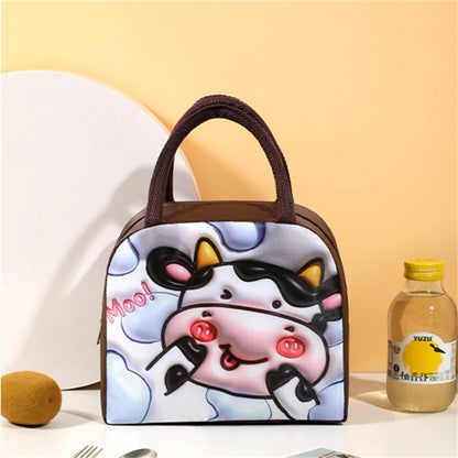 Cartoon Bento Bag – 3D Three-Dimensional Pattern Lunch Box