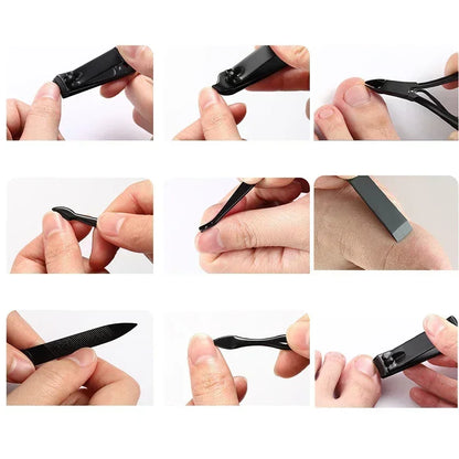 18-22pcs Nail Cutter Set – High-Quality Stainless Steel Clippers with Folding Bag