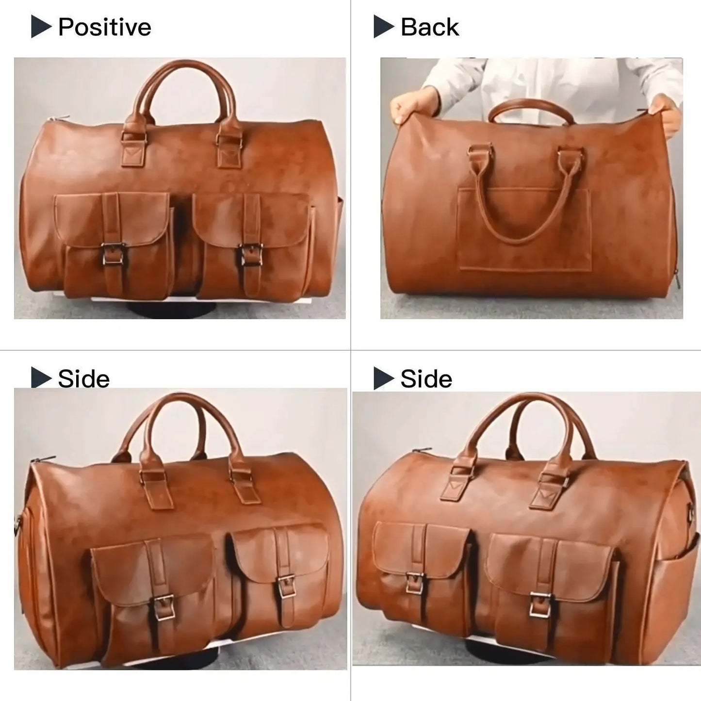 Versatile Business Garment Bag - Convertible Duffle Bag for Travel and Gym