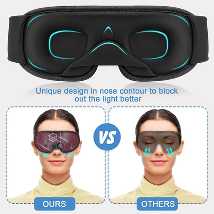 3D Sleeping Mask - 100% Blockout Light Sleep Mask for Ultimate Comfort