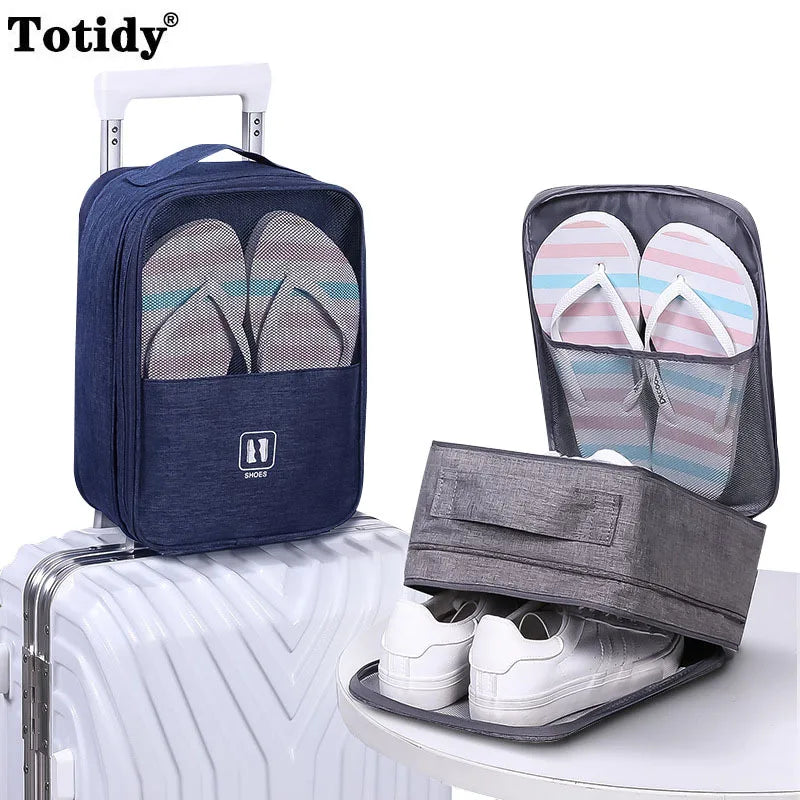 Portable Travel Shoe Bag - Waterproof Storage for Footwear