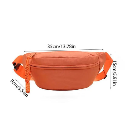 Fashion Half Moon Women's Chest Bag - Large Capacity Waterproof Waist Bag