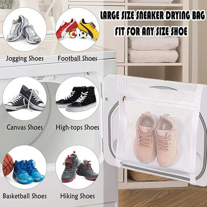 Shoe Drying Mesh Bag - Portable Travel Footwear Dryer Bag