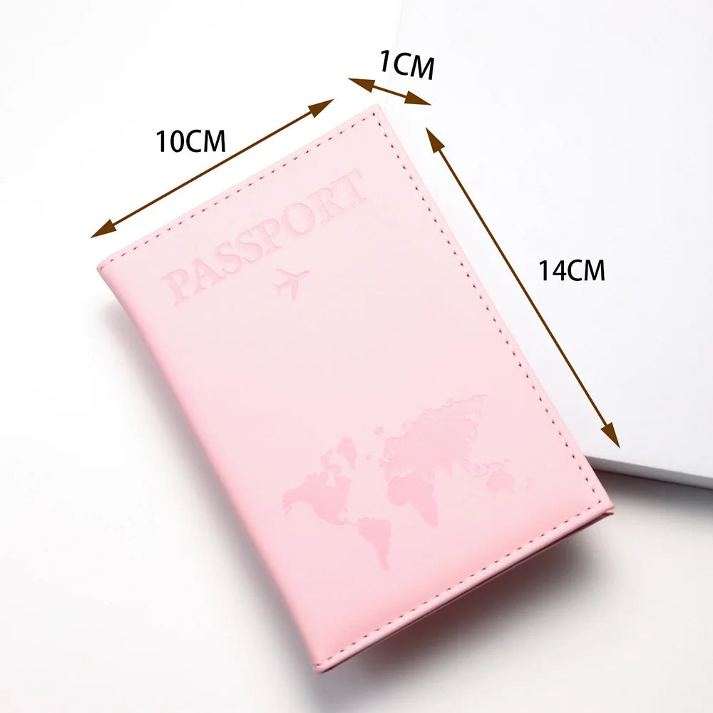 Women Men RFID Vintage Business Passport Covers Holder