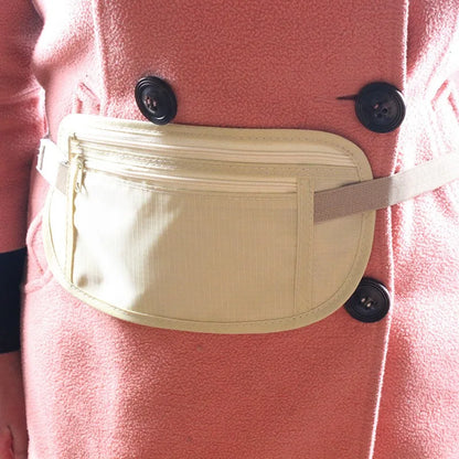 Invisible Travel Waist Pack Pouch for Passport and Money