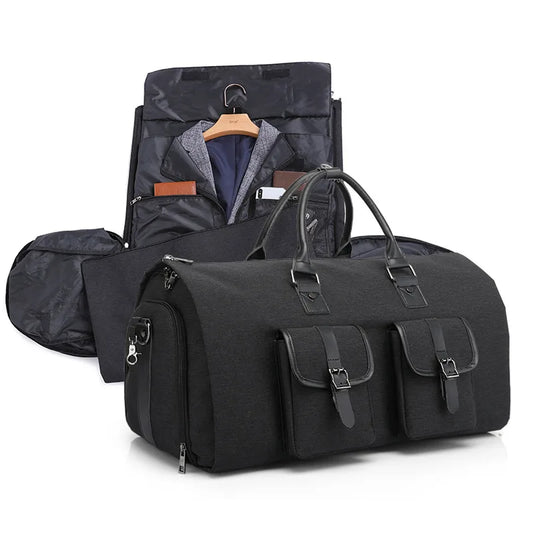 Men’s Hand Luggage Bag – Large Capacity Folding Sports and Travel Bag with Shoe Compartment