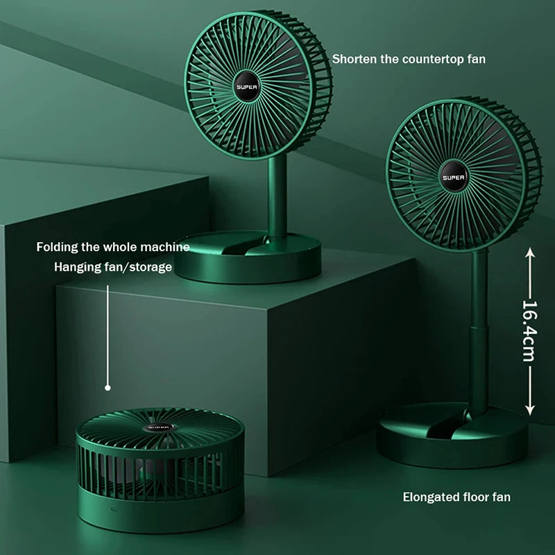 Mini Adjustable Mini Fan - Portable Rechargeable Cooling Fan