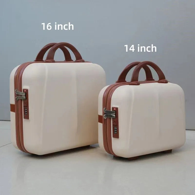 Portable Travel Hand Luggage Cosmetic Case with Password Lock Makeup Storage Bag