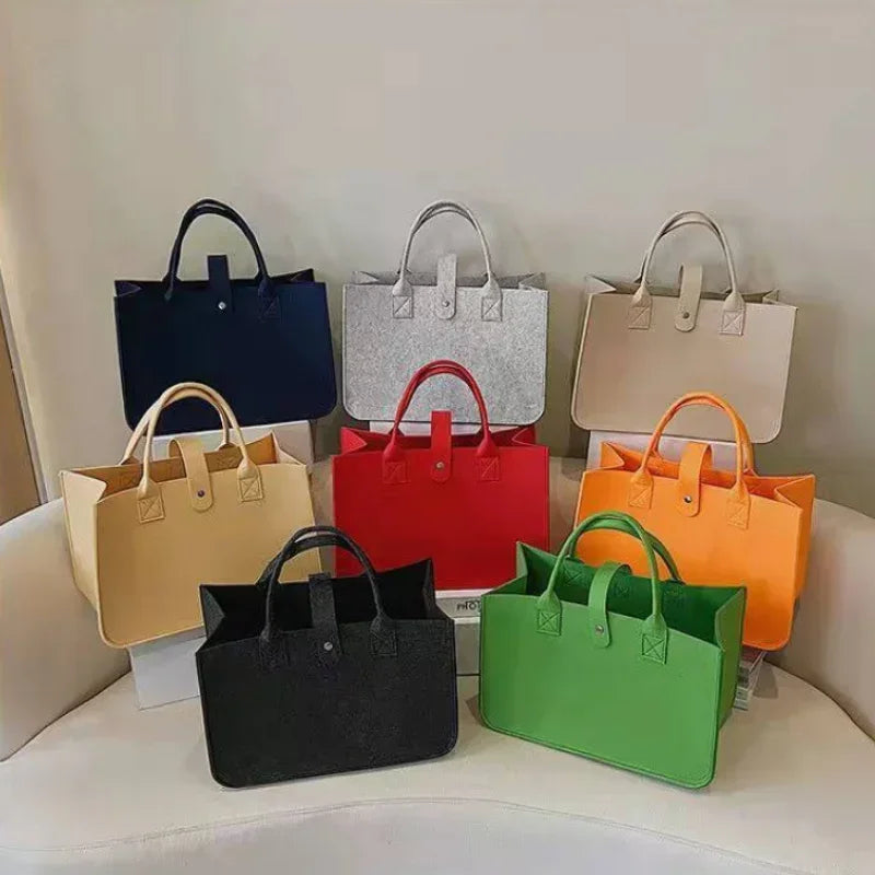 New 2023 Women’s Handbag – Large Capacity Fashion Felt Designer Tote