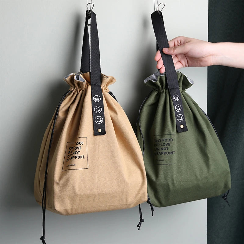 Canvas Lunch Bag - Bento Box Handbag