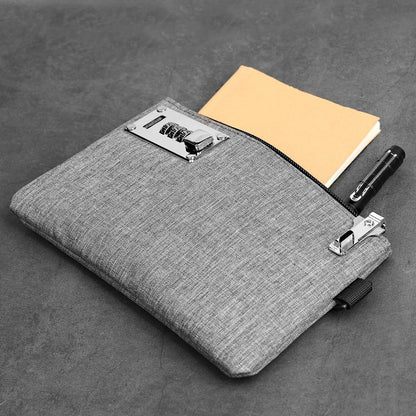 Lockable Money Bag - Coin Purse for Cash, Passports, Credit Cards Storage