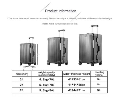 Middle Size Multi-Function Trolley Case - Business Boarding Suitcase