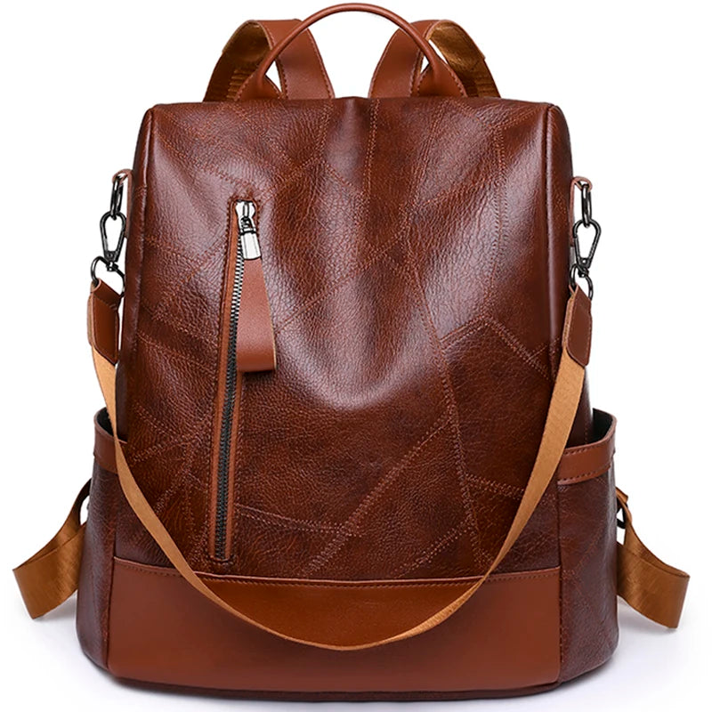 2023 New Hot Women’s Designer High-Quality Soft Leather Backpack – Simple Fashion, Large Capacity, Antitheft Shoulder Bag