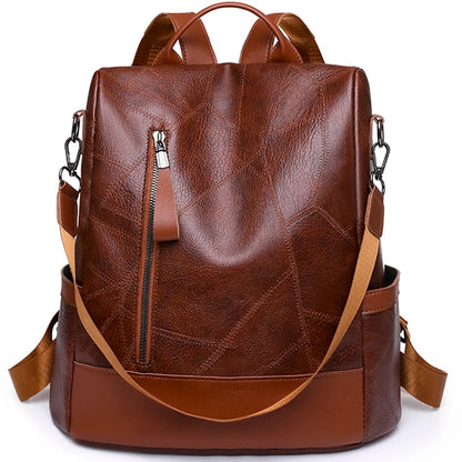 2023 New Hot Women’s Designer High-Quality Soft Leather Backpack – Simple Fashion, Large Capacity, Antitheft Shoulder Bag