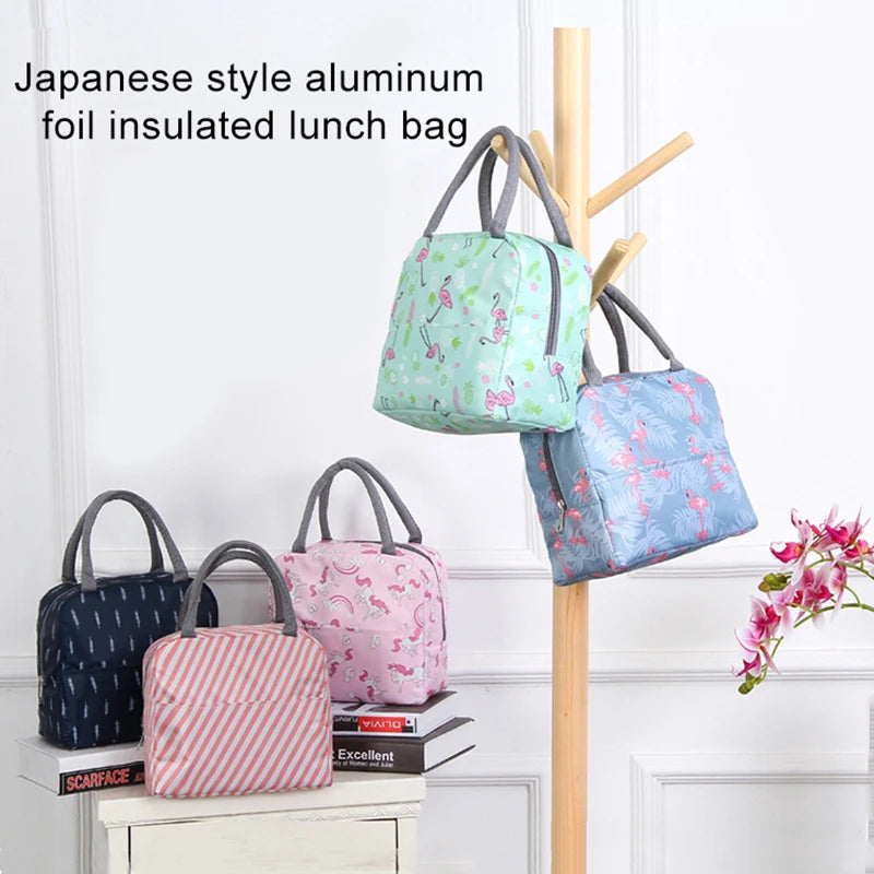 Lunch Bag Handle Insulation Cooler Bag – Portable Thermal Food Storage for Women and Kids