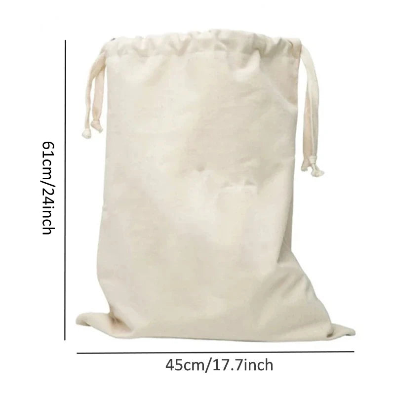 Large Cotton and Linen Laundry Bag – Clothes & Toys Storage