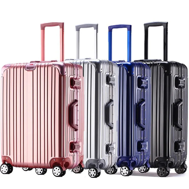 Thickened Aluminium Frame & PC Suitcase with Universal Wheels