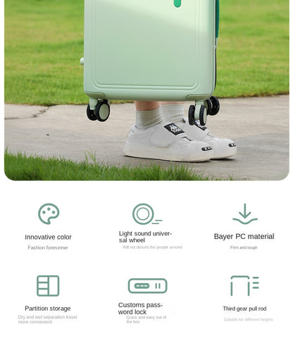 Travel Suitcase | Lightweight PC Trolley Case with USB Charging